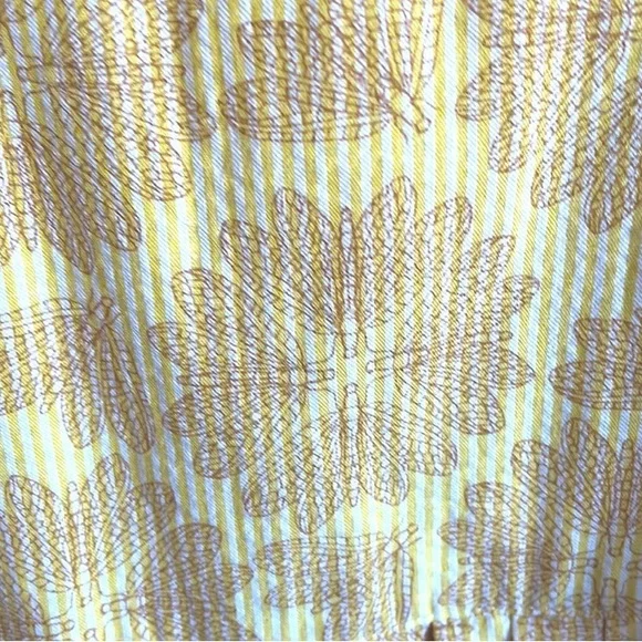 Anthropologie fit and flare yellow printed dress - Picture 3 of 4